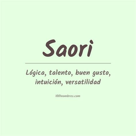 saori significado|Significado del nombre Saori – Significado de Nombres